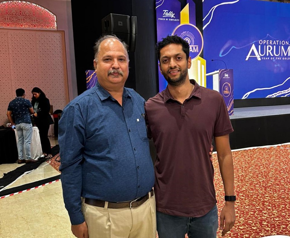 सर -तेजस गोयंका( डायरेक्टर टैली कंपनी) और मनीष सभरवाल -गोवा 24/02/2024