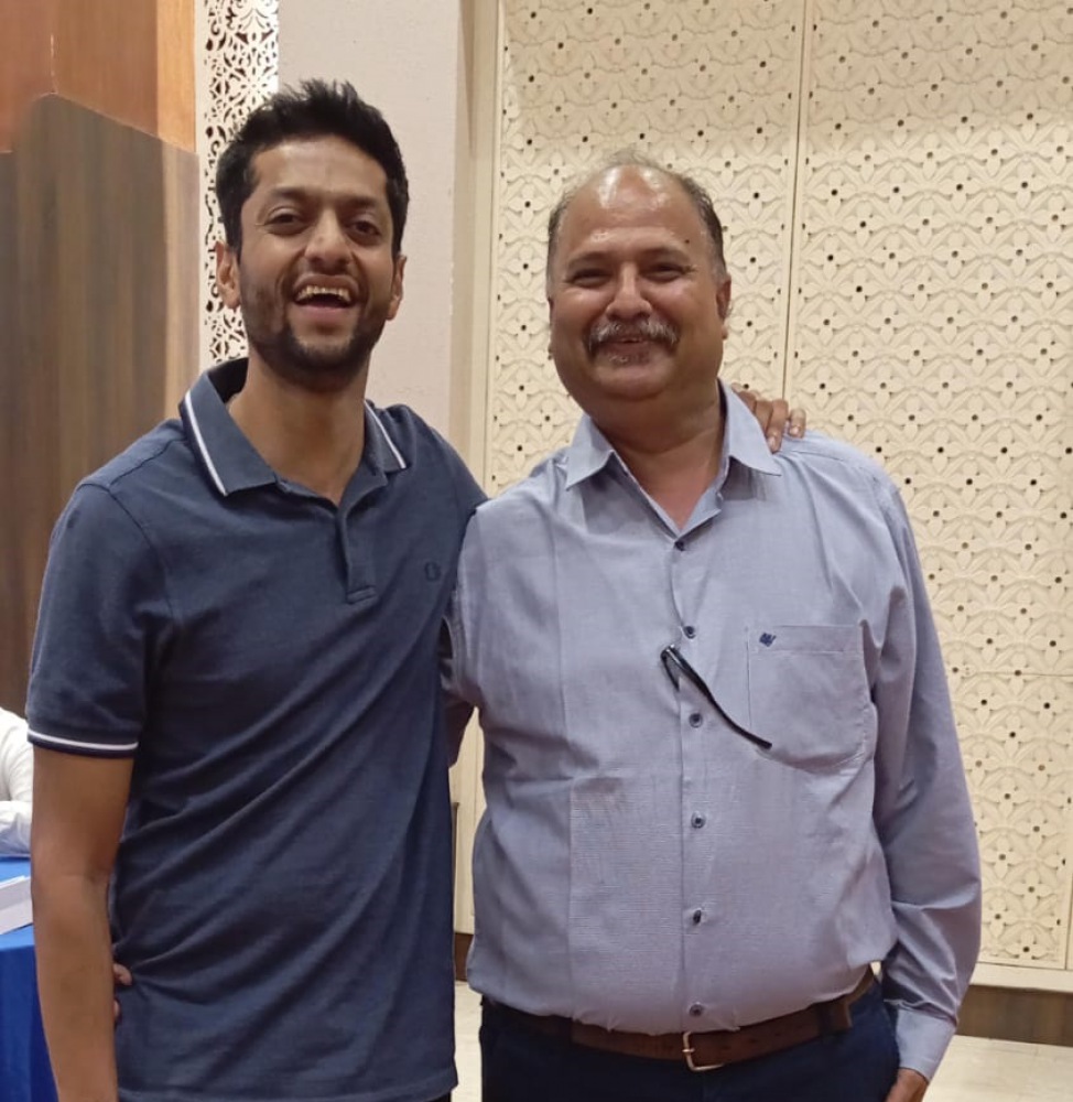 सर -तेजस गोयंका( डायरेक्टर टैली कंपनी) और मनीष सभरवाल -गोवा 23/02/2024